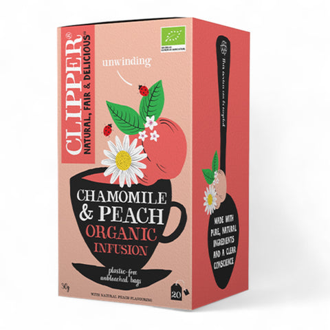 Clipper Organic Tea Chamomile & Peach 20 x 30g