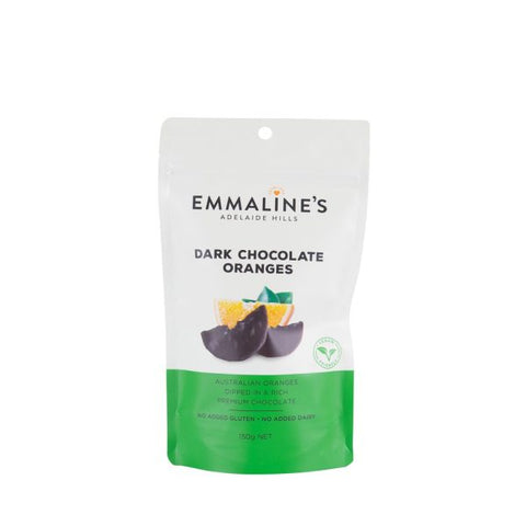 Emmaline's Pouch Choc Oranges 150g