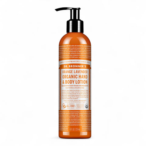 Dr Bronner Orange Lavender Organic Hand & Body Lotion 237ml