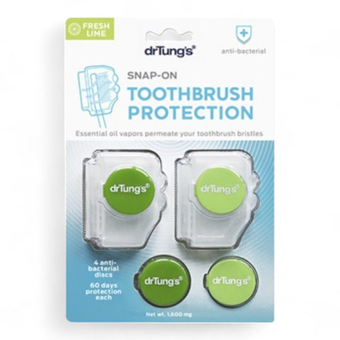 Dr Tung's - Snap-on Toothbrush Protection (With 2 Refills)