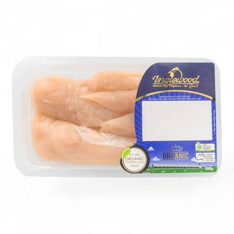 Inglewood Farms Free Range Organic Chicken Tenderloins 380gm