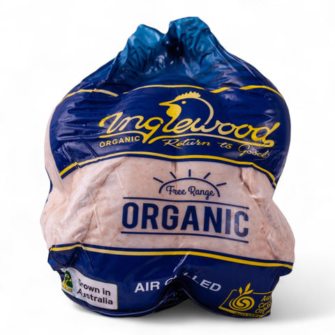 Inglewood Farms Free Range Organic Whole Chicken Medium 1kg