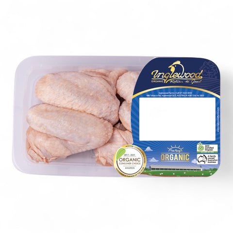 Inglewood Farms Free Range Organic Chicken Wings 430gm