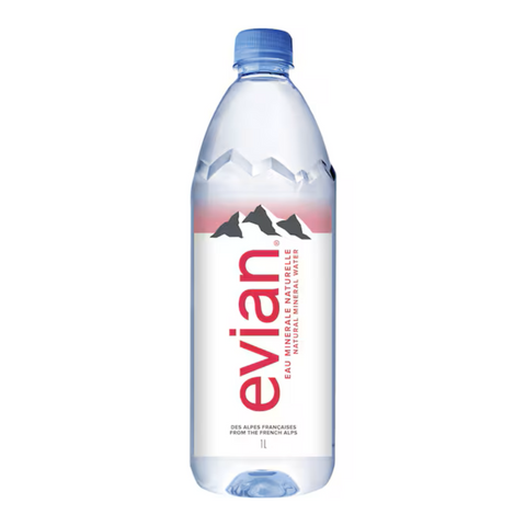 Evian Natural Mineral Water 1L