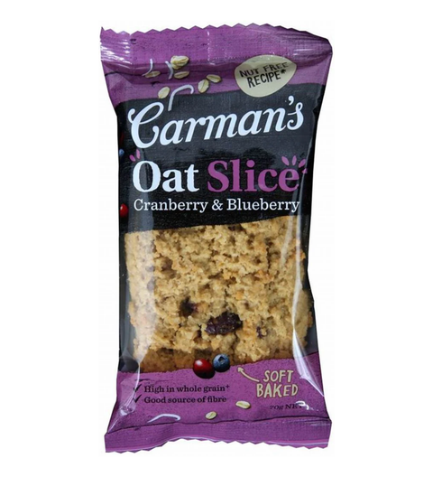 Carman's Oat Slice Cranberry & Blueberry 70g