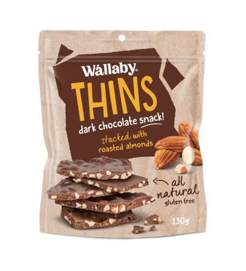 Wallaby Thins Almond 130g