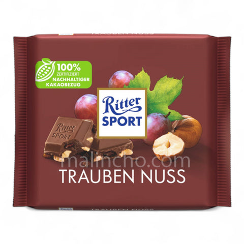 Ritter Sport Raisin Hazelnut Chocolate 100g