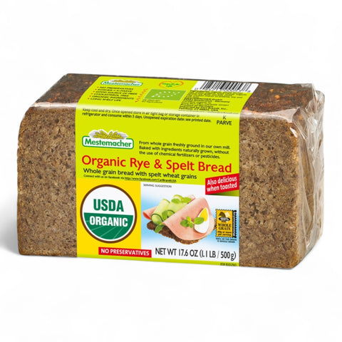 Mestemacher Organic Rye & Spelt Bread 500g
