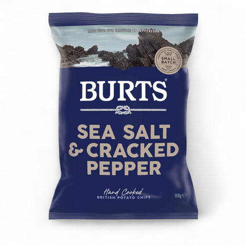 Burts Sea Salt & Cracked Pepper Potato Chips 150g