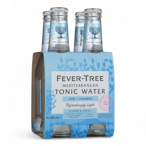 Fever-Tree Mediterranean Tonic Water 200mL (4 Pack)