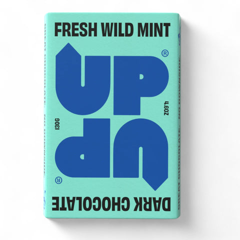 UP-UP Chocolate Wild Mint Dark Chocolate Bar 130g