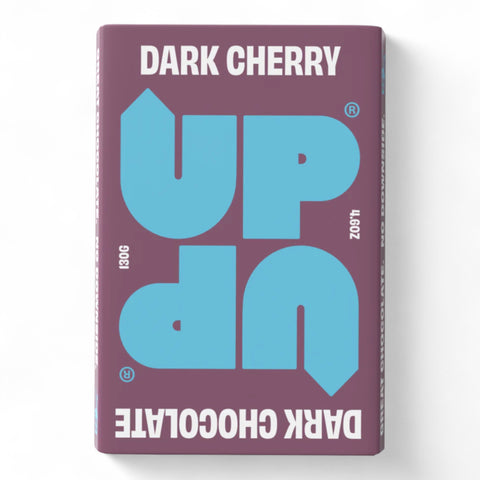 Upup Dark Cherry Choc Bar 130g