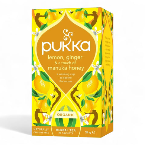 Pukka Tea Bags Lemon Ginger & Manuka Honey 40g (20 Pack)