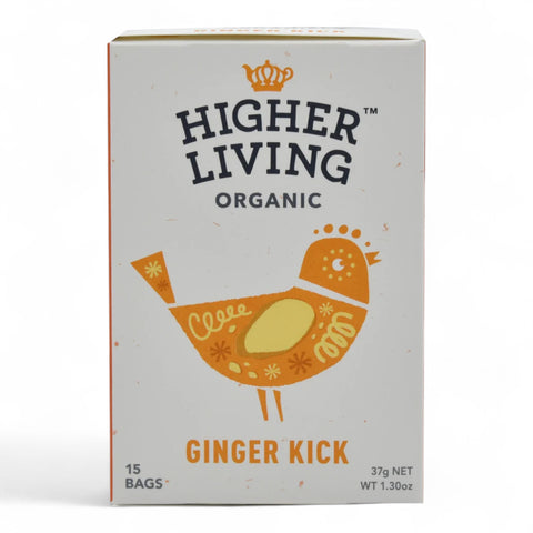 Higher Living Organic Ginger Kick Tea Caffeine Free (15 Pack)