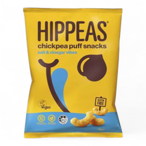 Hippeas Chickpea Puff Snacks Salt & Vinegar 8.0x78g