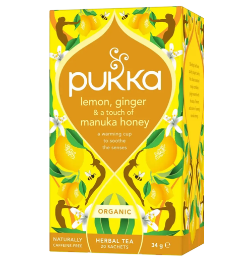 Pukka Tea Bags Lemon Ginger & Manuka Honey 40g (20 Pack)