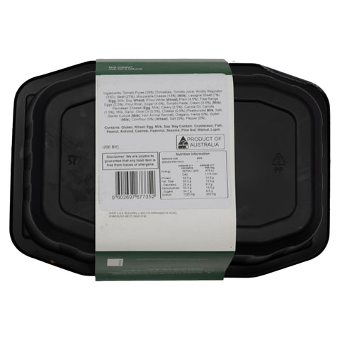 Nourish Me Beef Lasagne 400g