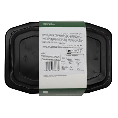 Nourish Me Citrus Chicken With Brown Rice & Vegetables 360g
