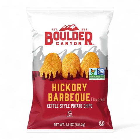 Boulder Canyon Kettle Potato Chips Hickory BBQ 142g