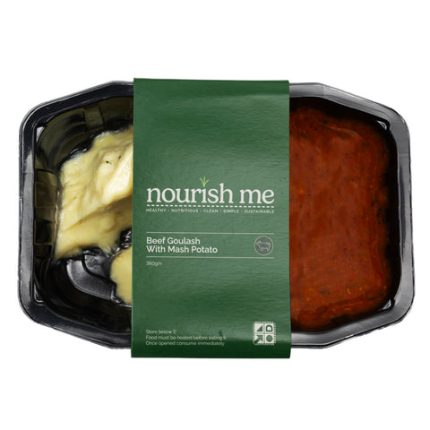 Nourish Me Beef Goulash With Mash Potato 360g