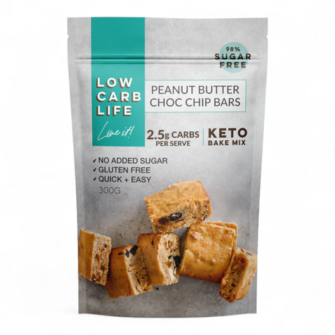 Low Carb Life Peanut Butter Choc Chip Keto Bake Mix 300g