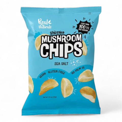 Real Naturals Shiitake Mushroom Chips Sea Salt 32g