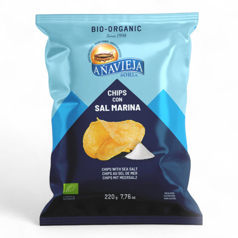 Anavieja Org Wavy Chips Sea Salt 100g