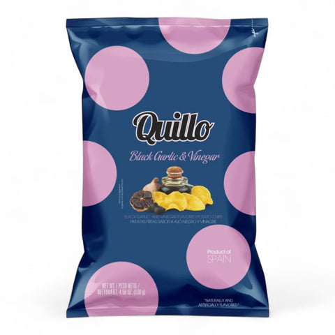 Quillo Black Garlic & Vinegar Chips 130g