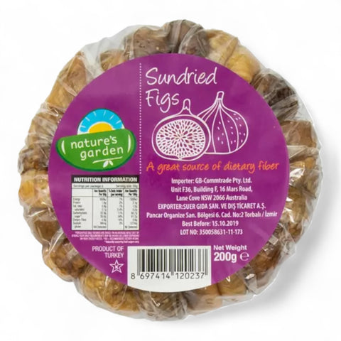 Natures Garden Sundried Fig Wheel 200g | Drakes Online Shopping | Woodcroft