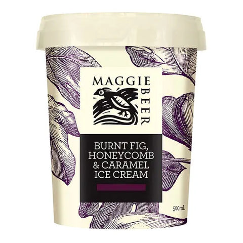 Maggie Beer Burnt Fig, Honeycomb and Caramel Ice Cream 500mL