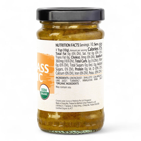 Mekhala Organic Gluten Free Lemongrass Turmeric Paste