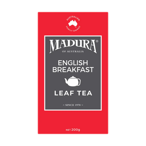 Madura Leaf Tea English Breakfast 200g (50 Pack)