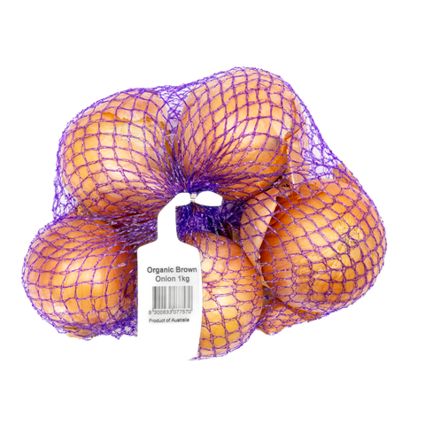 Organic Fresh Onion Brown 1kg