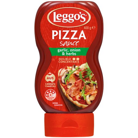 Leggo's Pizza Sauce With Garlic, Onion & Herbs 400g