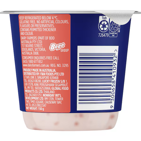 Dairy Farmers Thick & Creamy Yoghurt Field Strawberry 150g