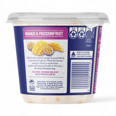 Dairy Farmers Thick & Creamy Yoghurt Mango & Passionfruit 600g