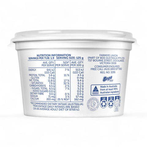 Farmers Union Greek Style Natural Yogurt 240g