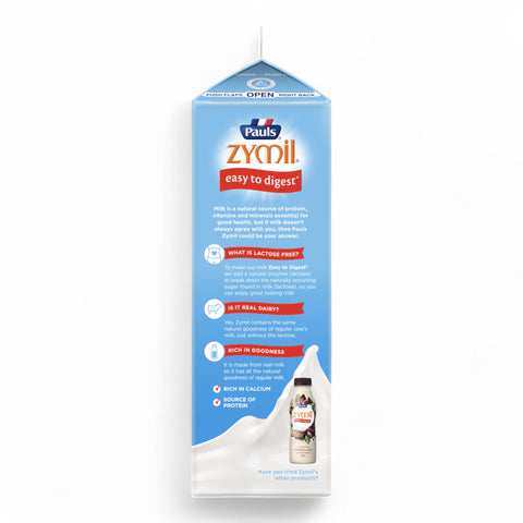 Pauls Zymil Light Lactose Free Milk 1L