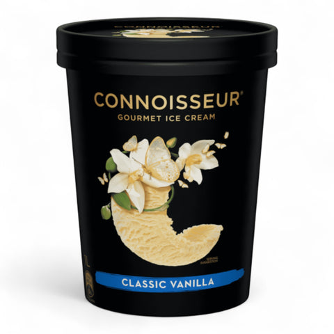 Connoisseur Classic Vanilla Gourmet Ice Cream Tub 1L