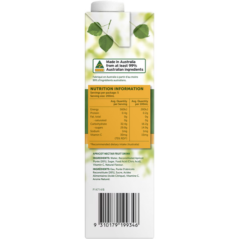 Golden Circle Fruit Drinks Apricot Nectar 1L