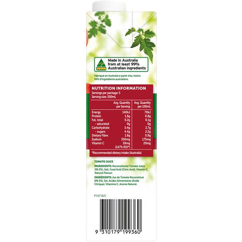 Golden Circle Vegetable Juice Tomato Juice 1L