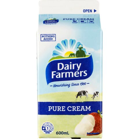 Dairy Farmers Pure Cream 600mL