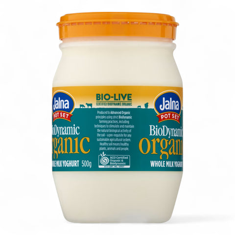 Jalna Biodynamic Organic Whole Milk Yoghurt 500g