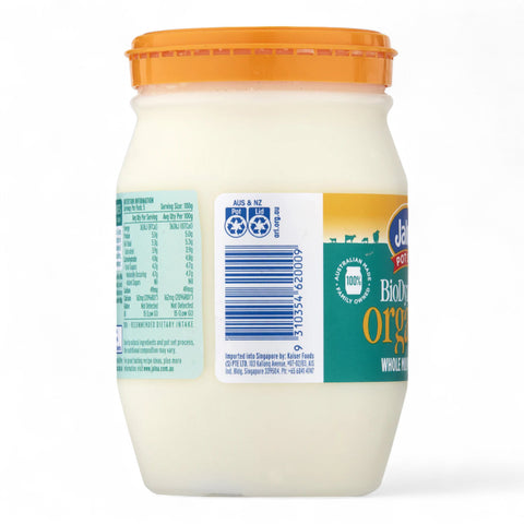 Jalna Biodynamic Organic Whole Milk Yoghurt 500g