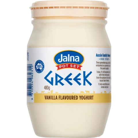 Jalna Pot Set Greek Vanilla Yoghurt 480g