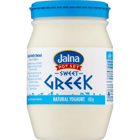 Jalna Pot Set Greek Sweet Natural Yoghurt 480g