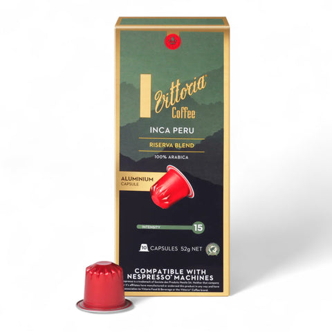 Vittoria Inca Peru Compatible Aluminium Coffee Capsules (10 Pack) 52g