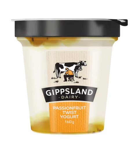 Gippsland Passionfruit Twist Yoghurt 160g