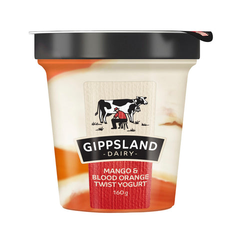 Gippsland Dairy Mango & Blood Orange Twist Yoghurt 160g