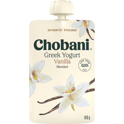 Chobani Vanilla Greek Yogurt Pouch 140g